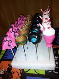 Maybe you would like to learn more about one of these? 50 S Themed Cake Pops Poodle Skirts Records Milkshakes Hamburgers Cakepops Cakepopsbyjensqrd Poodl Grease Themed Parties Grease Party 50s Theme Parties