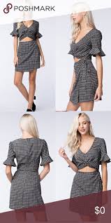 Honey Punch Plaid Cut Out Mini Skater Dress This Is