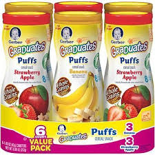 Gerber graduates puffs cereal snack have 2 . Gerber Graduates Puffs Cereal Snack Variety Pack 1 48 Oz 6 Pk Baby Food Recipes Snacks Baby Snacks