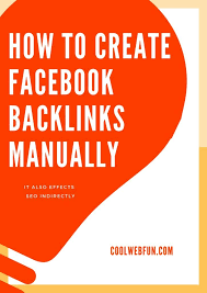 How To Create Backlinks Manually From Facebook Backlinks Using Facebook For Business Facebook Marketing Strategy