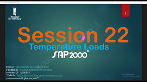 Pilih menu define/frame sections., pada material pilih conc kemudian klik modify show material, e = 20 000 000 (20000. 22 Temperature Loads Ø£Ø­Ù…Ø§Ù„ Ø§Ù„Ø­Ø±Ø§Ø±Ø© Sap2000 V20 Youtube