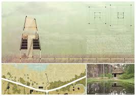 Pape Bird Observation Tower 2nd Prize Winner Dezign Ark Beta Tower Architecture Drawing Observation