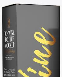 Download Clear Glass White Wine Bottle With Box Mockup In Bottle Mockups On Yellow Images Object Mockups