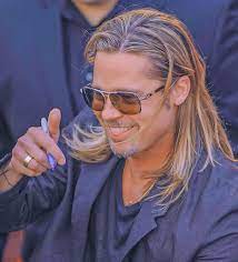 Brad Pitt On Instagram Love This Man Bradpitt Georgeclooney Moviestar H Brad Pitt Hair Brad Pitt Haircut Brad Pitt Long Hair