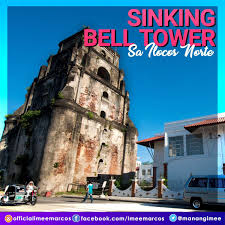 sinking bell tower of laoag