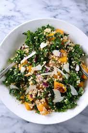 Kale and israeli couscous salad. Roasted Butternut Squash Kale And Couscous Salad Life S Ambrosia