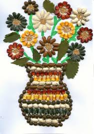 Vaza Cu Flori Seminte Didactic Ro Shell Crafts Diy Crafts Craft Stick Crafts