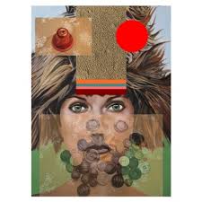 Antirretrato nº 13 sobre vidrio. 24 platos.