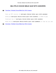 Can you recognize some of the most common christian canon? Multiple Choice Bible Quiz Fill Online Printable Fillable Blank Pdffiller