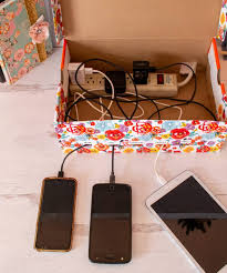 Every counter there are chargers, cords and tablets of all different sizes getting in the way. Diy Family Charging Station The How To Home