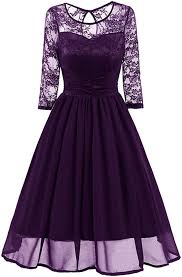 Brustumfang 105cm taille 88cm, länge 104cm. 36 44 Damen Vintage Festlich Hochzeit Cocktail Chiffon Knielang Spitzen Kleid Kleider