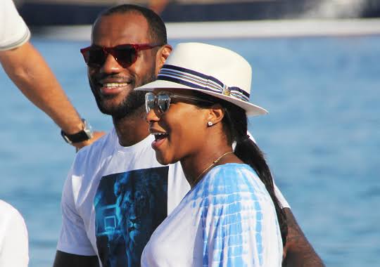 LEBRON JAMES REVEALS DAUGHTER'S NAME, TAKES WIFE TO GREECE