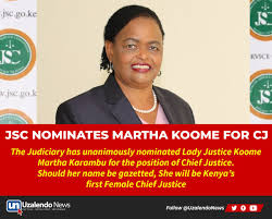 Lady justice martha koome is a judge in the court of appeal she graduated from the uon in 1986 with a bachelor's degree in law the mother of three joined the judiciary in 2003 and served in various courts she is an acclaimed expert in family law and has a soft spot for children B7rwvlphapkbnm