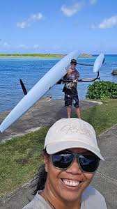 Introducing the newest member to our @kaiwaacanoes quiver.. , "Actassi", Si  yu'us ma'ase, Mahalo nui loa @kilakilawatersports for all you have done to  get her here to us! She sure is a beauty!, ...