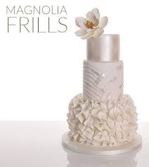 Magnolia Frills Learn How To Make This Ruffled Wedding Cake Paul Bradford Sugarcraft School Ruffle Wedding Cake Wedding Cake Tutorial Fondant Wedding Cakes
