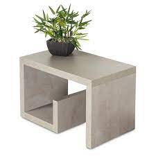 Couchtisch klein weiss hochglanz hochglanz couchtische online kaufen möbel suchmaschine, design couchtisch circlefun in weiß grau hochglanz wohnen de, cagü design retro beistelltisch. Couchtisch Gustav 59x36x37cm Betonoptik Grau Beistelltisch Verleimt Levandeo