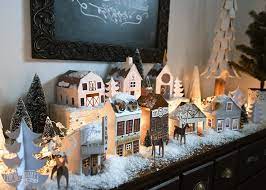 Adorable 15 Diy Paper Christmas Village Christmas Village Display Christmas Villages Diy Christmas Village