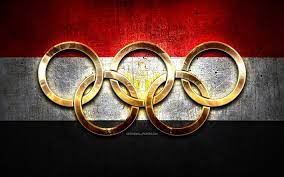 Baron de coubertin founded the olympic movement in an effort to foster goodwill between nations. Download Wallpapers Egyptian Olympic Team Golden Olympic Rings Egypt At The Olympics Creative Egyptian Flag Metal Background Egypt Olympic Team Flag Of Egypt For Desktop Free Pictures For Desktop Free