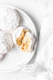 Kourabiedes Greek Christmas Cookies Baked Ambrosia Recipe Ambrosia Dessert Dessert Recipes Baking Recipes Cookies
