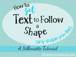 See more ideas about silhouette design, how to draw hands, lettering. How To Get Text To Follow A Shape In Silhouette Studio V3 V4 Whatcha Workin On