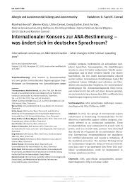 Pdf Internationaler Konsens Zur Ana Bestimmung Was Andert Sich Im Deutschen Sprachraum