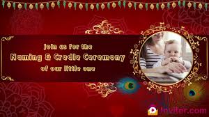 Sample invitation wordings for naming ceremony/naming ceremony invitation wordings/what to write in a naming ceremony card. Cradle Ceremony Video Invitation Maker Inviter Com Youtube
