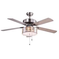 From the lowest price flush mount fans to the highest quality contemporary and elegant styles, we have the ceiling fan you want at a price you can afford. Warehouse Of Tiffany Kimalex 52 In Nickel Ceiling Fan With Light Kit Cfl8174sn The Home Depot