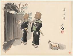 the komuso by wada sanzo 1883 1968 絵 昔 日本