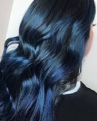 It goes great with white tees and blue jeans. 22 Fabulous Blue Black Hair Color Ideas In 2019 Style2 T