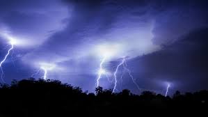 thunder storn flash lightning sky night