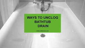 Set the controls to liquid, and then place the wet vacuum hose over the tub drain in a suction type grip. Five Quick And Easy Ways To Unclog Bathtub Drain