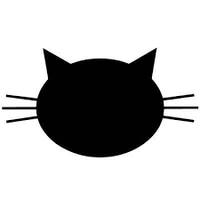 Sticker Ardoise Tete De Chat Tete De Chat Dessin Silhouette Chat Vinyle De Silhouette