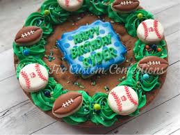 Stencils are food safe, washable, and reusable. Pin By Sweet Touch Parana On Cookie Cakes Cookie Cake Cookie Cake Birthday Cookie Cake Designs