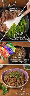 Cajun Sausage And Rice Knorr Recipes Dinner Dishes Recipes