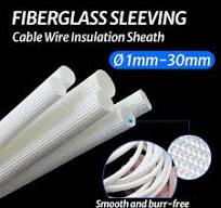600°C HIGH TEMP Fiberglass Sleeving Cable Wire Insulation Sheath White ID  1-40mm