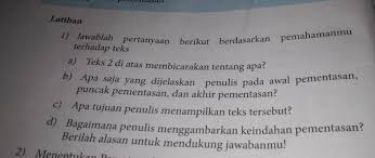 Jawaban Hal 16 Bahasa Indonesia Kelas 7 Brainly Co Id