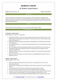 Business Analyst Intern Resume Samples Qwikresume