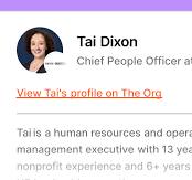 Tai Dixon - Chief People Officer at CASES | The Org