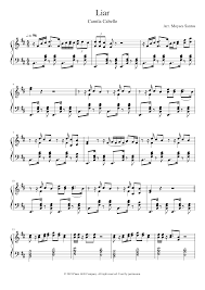 There's something wild about camila cabello's liar music video. Camila Cabello Liar Piano Cover Sheet Music For Piano Solo Musescore Com