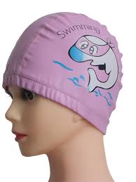 Topi renang anak banfi lapis pu