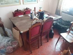 Get free shipping on qualified corner unit display cabinets or buy online pick up in store today in the furniture department. Older Dining Table With Chairs Corner Cabinets And Smaller Table Ps Auction We Value The Future Largest In Net Auctions