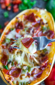 Spaghetti Squash Pizza Boats Recipe Spaghetti Squash Recipes Spaghetti Squash Pizza