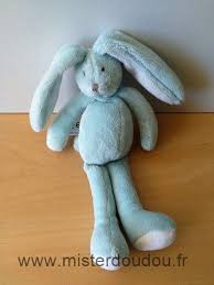 Doudou Lapin Petit Descamps Bleu Blanc Mister Doudou Sos Doudou Perdu Doudou Lapin Doudou Perdu Doudou