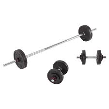 Que nada te detenga y entrena estés donde estés. Kit Mancuernas Pesas Y Barras Musculacion 50 Kg Domyos Cross Training