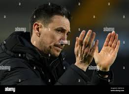 Stuart Maynard, manager of Notts County celebrates victory during the Sky  Bet League 2 match between Notts County and Accrington Stanley at Meadow  Lane, Nottingham