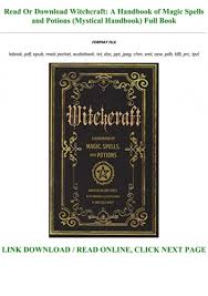 *** instant download *** files can be downloaded instantly. Pdf Mobi Epub Witchcraft A Handbook Of Magic Spells And Potions Mystical Handbook Full
