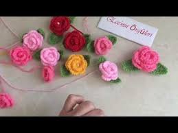 Tig Isi Kolay Gul Cicek Yapimi Kolay Orgu Cicek Gul Motif Cicek Orgu Yaprak Youtube Boncuklu Desenler Tig Isleri Orgu