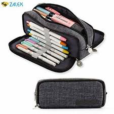 Angoobaby Large Pencil Case Big Capacity 3 Compartments Canvas Pencil Pouch For In 2020 Large Pencil Case School Pencil Case Pencil Bags