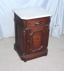 Bargain john's antiques carries a wide variety of quality american antique items dating from the 1850 to 1930 time period. Bargain John S Antiques Antique Victorian Walnut Marble Top Half Commode Night Stand Bargain John S Antiques