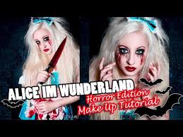 Diese hübsche goldfarbene kette hat als anhänger eine kleine uhr mit alice im wunderland. Alice Im Wunderland Horror Edition Halloween Make Up Tutorial Myra Snoflinga Super Einfach Youtube